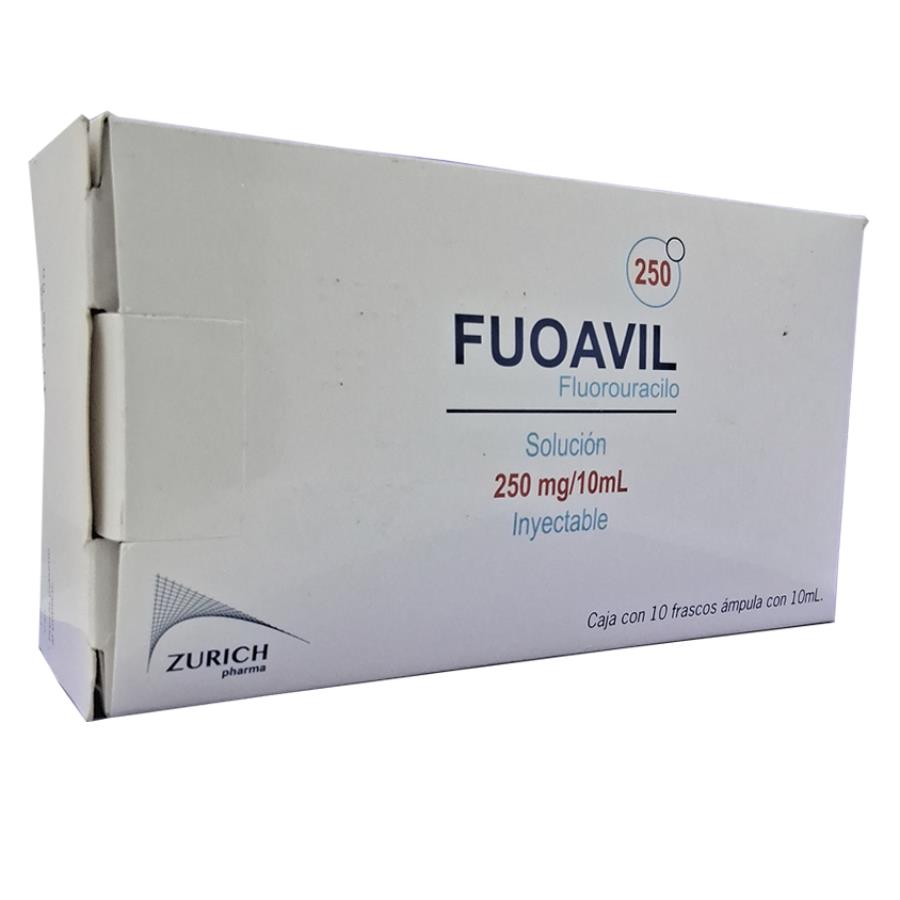 FLUOROURACILO 250 MG/10 ML C/10 FRASCOS FLUOAVIL